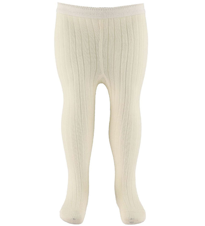 MP Rib Tights - Wool - Off White » 30 Days Right of Cancellation
