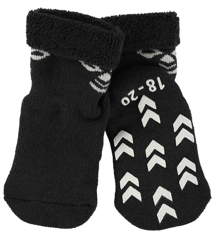 Hummel Baby Socks HMLSnubbie - Black w. Non-Slip