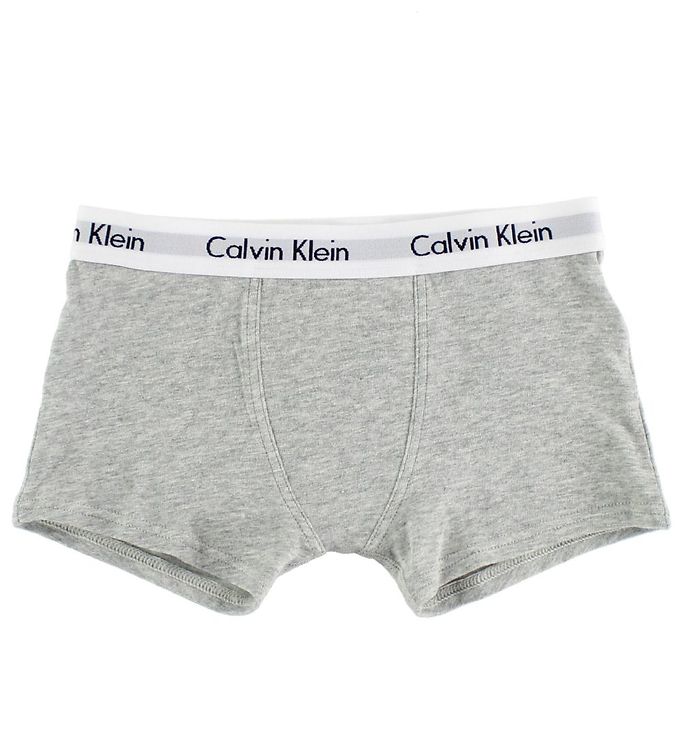 Calvin Klein Boxers - 2-Pack - Grey Melange/White » Kids Fashion