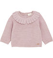 Minymo Bluse - Strick - Dawn Pink m. Goldglitzer