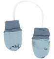 Joha Mittens - Wool/Cotton - 2-layer - Blue