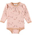 Joha Bodysuit L/æ - Wool/Cotton - Peach