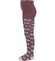 Melton Tights - Happy Hearts - Grape Shake