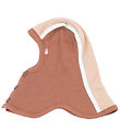 Joha Balaclava - Wool - 2-layer - Pink/Brown