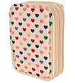 Konges Sløjd Pencil Case - Clover - Frappe w. Hearts