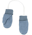 Joha Mittens - Wool/Bamboo - 2-layer - Blue