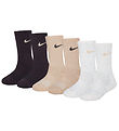 Nike Socks - Cushioned - Dri-Fit - 6-Pack - Brown/Beige