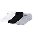 Nike Enkelsokken - Gedempt - No Show - 3-pack - Wit/grijs/zwart