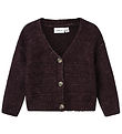 Name It Cardigan - Knitted - NmfNetrille - Plum Perfect w. Point