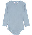 Joha Bodysuit L/æ - Wool/Silk - Dusty Blue