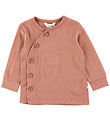 Joha Cardigan - Wolle - Rot/Braun