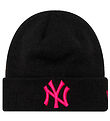 New Era Beanie - Knitted - New York Yankees - Black/Pink