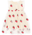 The New Siblings Dress - TnsLoannah - Angora BIG Strawberry AOP