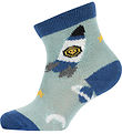 Melton Socks - Space - Blue Surf