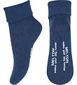 Melton Socks w. Anti-Slip - True Navy