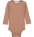 MarMar Bodysuit L/æ - Rib - Modal - Powder Taupe