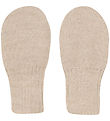 Huttelihut Mittens - Wool - Knitted - Cement