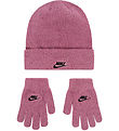Nike Mütze/Handschuhe - Strick - Magie Flamingo m. Glitzer