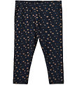 Sofie Schnoor Leggings - Rib - Dark Blue M. Prentað