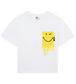 Little Marc Jacobs T-shirt - White/Yellow w. Smiley