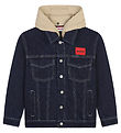 HUGO Jeansjacke - Rinse Wash/Beige