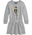 Polo Ralph Lauren Sweatkleid - Grau Meliert m. Kuscheltier
