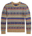 Polo Ralph Lauren Blouse - Cotton/Wool - Beige/Multicolour