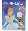 Megastar Colouring Book w. Stickers - 128 Pages - Disney Princes