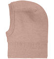 Huttelihut Balaclava - Wool/Cotton - Knitted - 2-layer - Mahogan