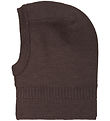Huttelihut Balaclava - Wool/Cotton - Knitted - 2-layer - Raisin