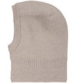 Huttelihut Balaclava - Wool/Cotton - Knitted - 2-layer - Camel M