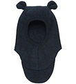 Huttelihut Balaclava - Wool fleece - Single Layer - Navy w. Ears