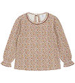 Hust and Claire Bluse - Waffel - Ariella - Hafermilch m. Blumen