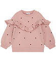 Hust and Claire Sweatshirt - Sicilia - Dusty Rose w. Dots