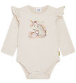Hust and Claire Bodysuit L/æ - Bri - Wheat Melange w. Glitter