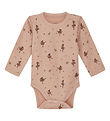 Hust and Claire Bodysuit L/æ - Wool/Bamboo - Baloo - Rose Cloud