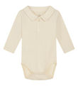 Hust and Claire Polo body L/æ - Wool/Bamboo - Baldur - Ecru