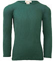 Minimalisma Blouse - Rib - Silk/Cotton - Bergen - Emerald