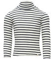 Minimalisma Blússa M. Turtleneck - Rib - Silki/Bómull - Bui - Sa