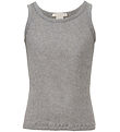 Minimalisma Top - Rib - Silk/Cotton - Billund - Grey Melange