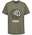 Hummel T-skjorte - hmlLeo - Dysty Olive