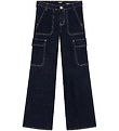 Indian Blue Jeans Jeans - Cargo - Wide Fit - Dark Denim