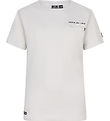 Indverskt Blue Jeans Stuttermabolur - Pocket Zip - Grátt