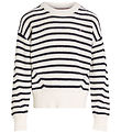 Tommy Hilfiger Blússa - Prjónað - Essential Stripe - Forn White