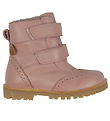 Pom Pom Winterstiefel - Broque Klettband Stiefel Tex - Alt Rose