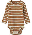 Wheat Bodysuit L/æ - Berti - Caramel Stripe