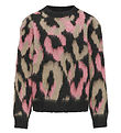 Kids Only Blouse - Knitted - KogWild - Pirate Black/Salmon Rose