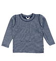 Joha Bluse - Wolle - Blau