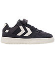 Hummel Shoe - ST. Power Play Suede Jr - White/Black/Obsidian