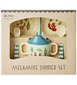 Rice Dinner Set - Melamine - 4 pcs - Blue Happy Forest
